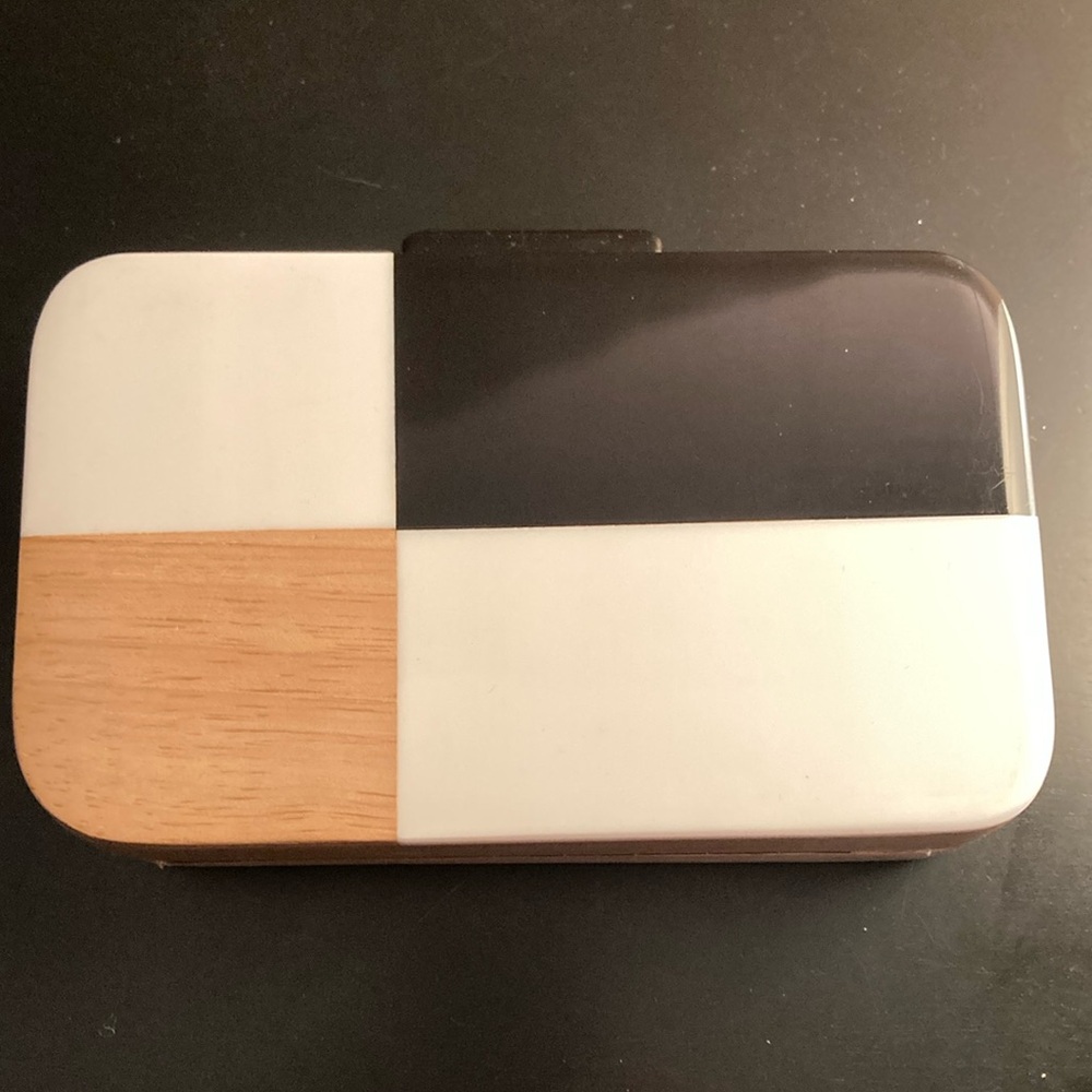Chic Black and White Clutch